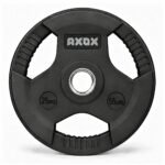 Axox Fitness 3-Grip Rubber Weight Plate 25 Kg With PVC Label W02AC023-25K