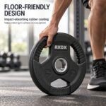 Axox Fitness 3-Grip Rubber Weight Plate 5 Kg With PVC Label W02AC023-5K - view 4