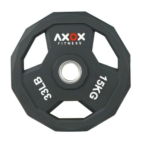 Axox Fitness 3-Grip TPU Weight Plate 15 Kg W02AD012-15K