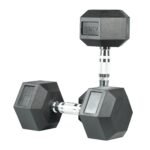 Axox Fitness Rubber Coated Hex Dumbbell Pair 2.5 Kg W03AB004-2-5K