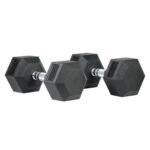 Axox Fitness Rubber Coated Hex Dumbbell Pair 2.5 Kg W03AB004-2-5K - view 4