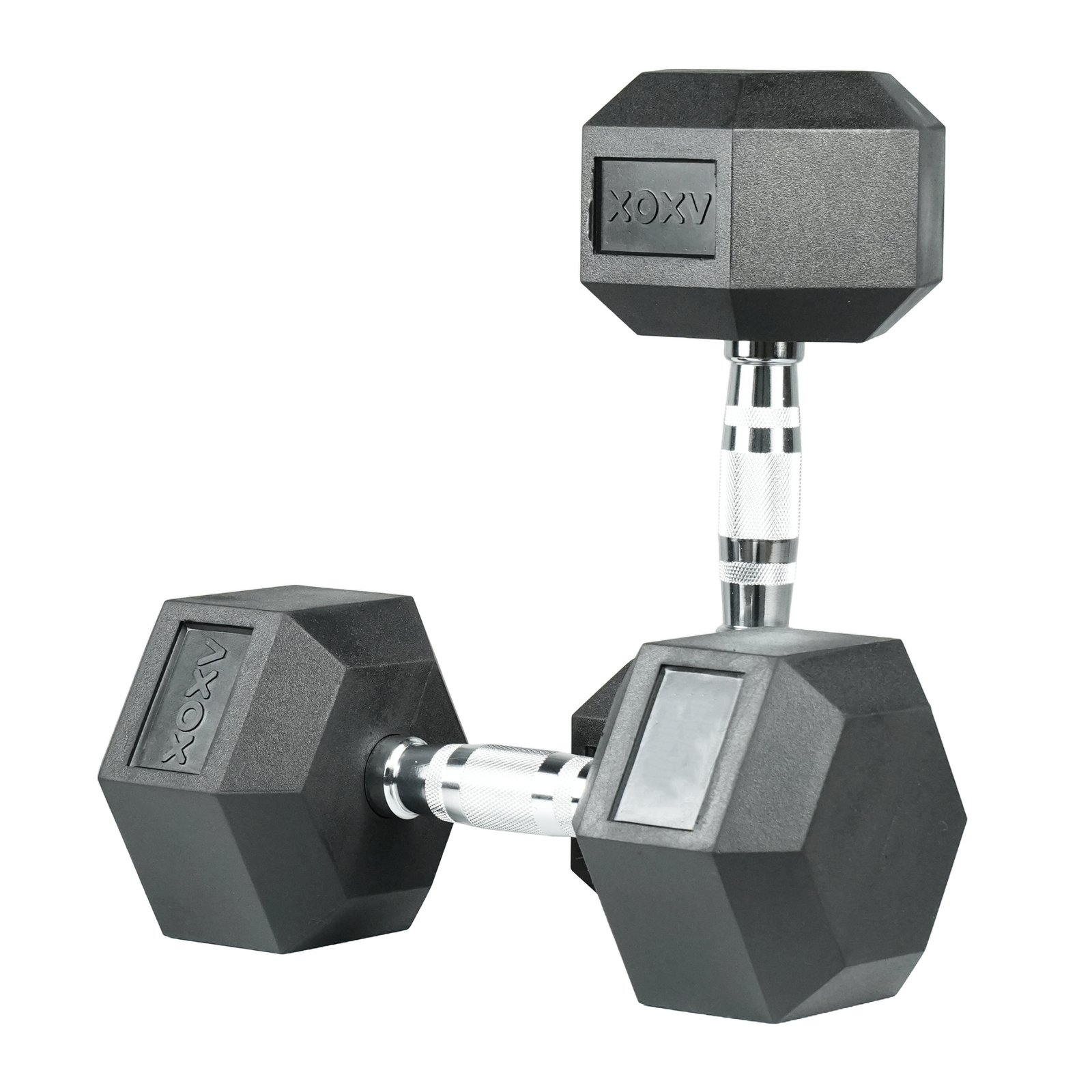 Axox Fitness Rubber Coated Hex Dumbbell Pair