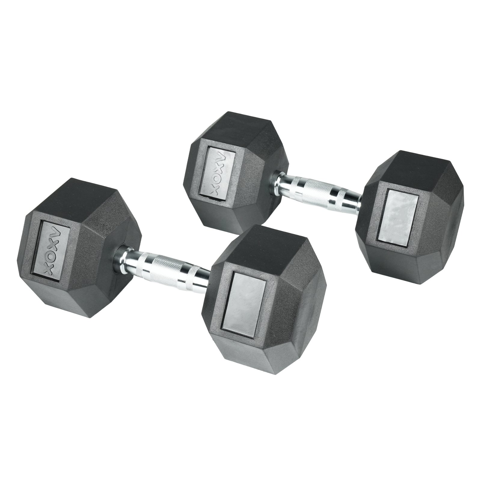 Axox Fitness Rubber Coated Hex Dumbbell Pair view 3