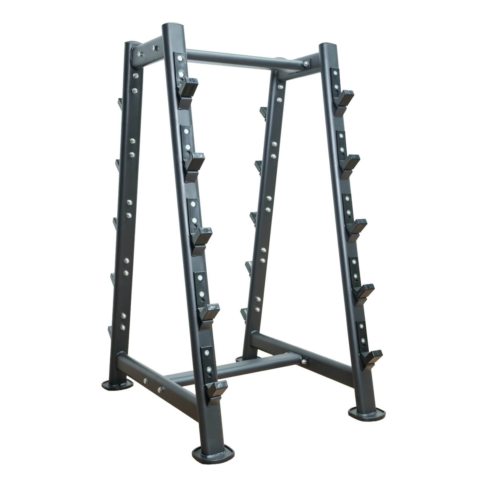 Axox Fitness Fixed Straight & Curl Barbell Set 10-30 kg with Storage Rack Bundle view 4
