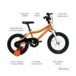 Whimsy Classic 14 Inch Kids Bike Orange WM14CL-OR view 3
