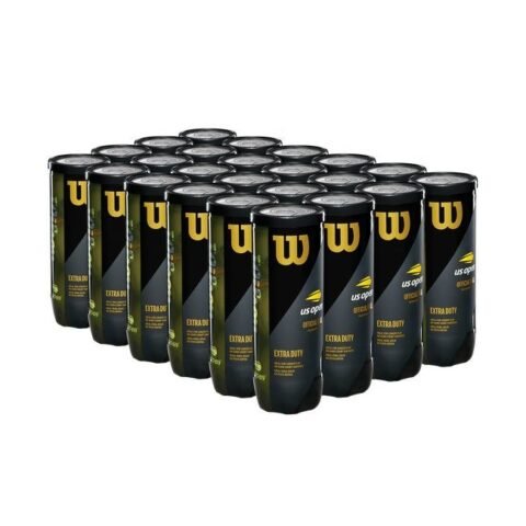 Wilson US Open Extra Duty Tennis Balls 3 Ball Can x 24 Cans WRT106200-CTN24