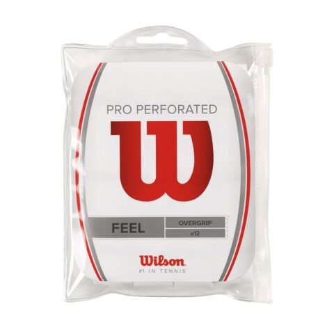Wilson Pro Perforated Overgrip White Pack Of 12 WRZ4006WH
