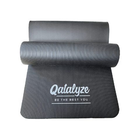 York Sports NBR Yoga Mat Ymnbr1901 Black Ta 190 x 100 x 1 cm