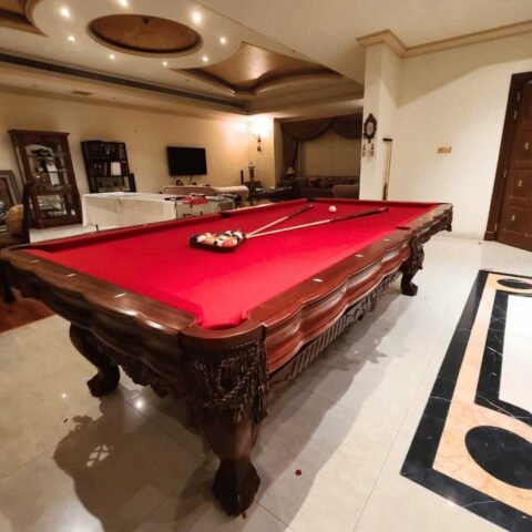 Star Mahogany Carved 9ft Billiard Table 9FT XW8105-9A