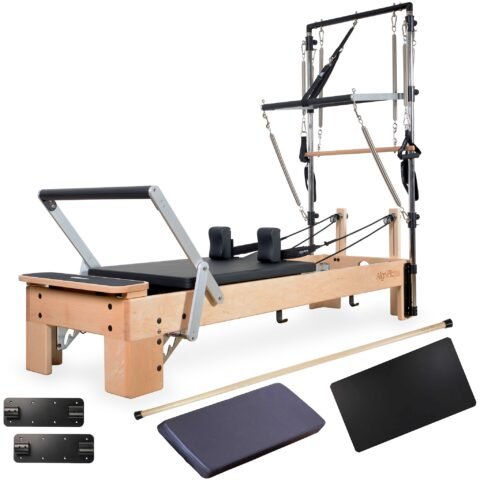 Align-Pilates M8-Pro Maple Wood Pilates Reformer with Half Cadillac PAPM8HALFCAD