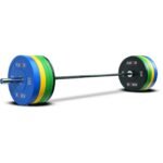 Axox Fitness Color Bumper Plates with Barbell Set 160 Kg W02CA016-160K view 2