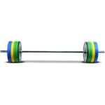 Axox Fitness Color Bumper Plates with Barbell Set 160 Kg W02CA016-160K