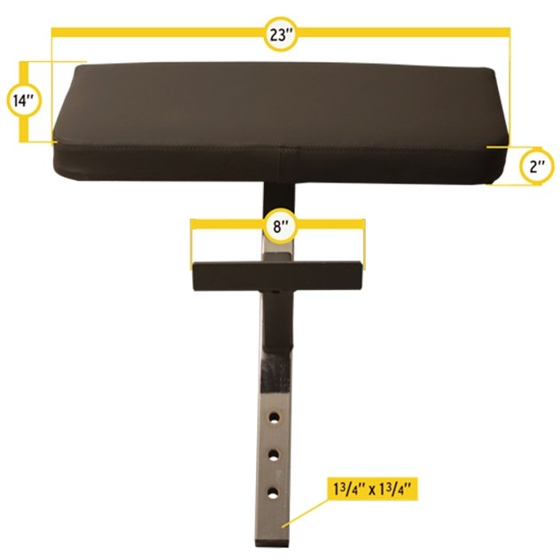 Body Solid Preacher Curl Attachment EQWPCA1 1300669-101 view 3
