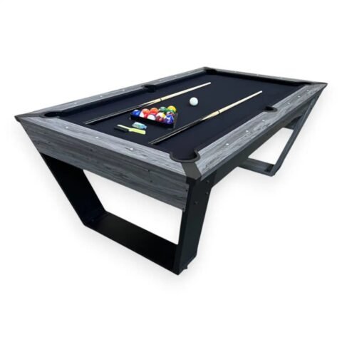 Body Strong 7FT Black Design Billiards Pool Table - Neptune