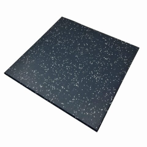 Body Strong Rubber Gym Mats Premium Flooring 1M X 1M X 20MM Speckled Grey