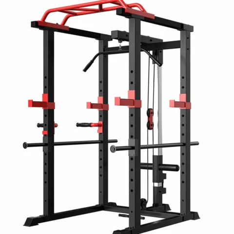 Body Strong Squat Rack With Lat Pull down