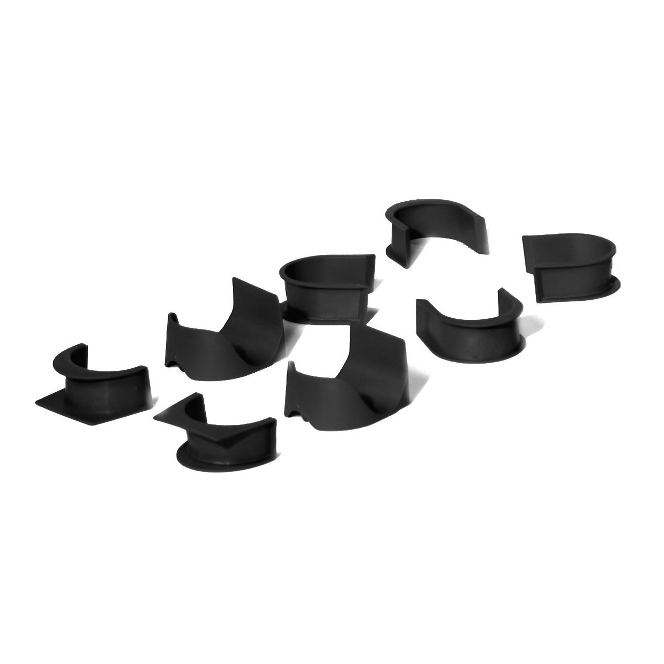 Cornilleau Hyphen Billiard Table Pockets Set of 12 Black Grey 3222762196204