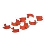 Cornilleau Hyphen Billiard Table Pockets Set of 12 Terracotta 3222762196402 view 3