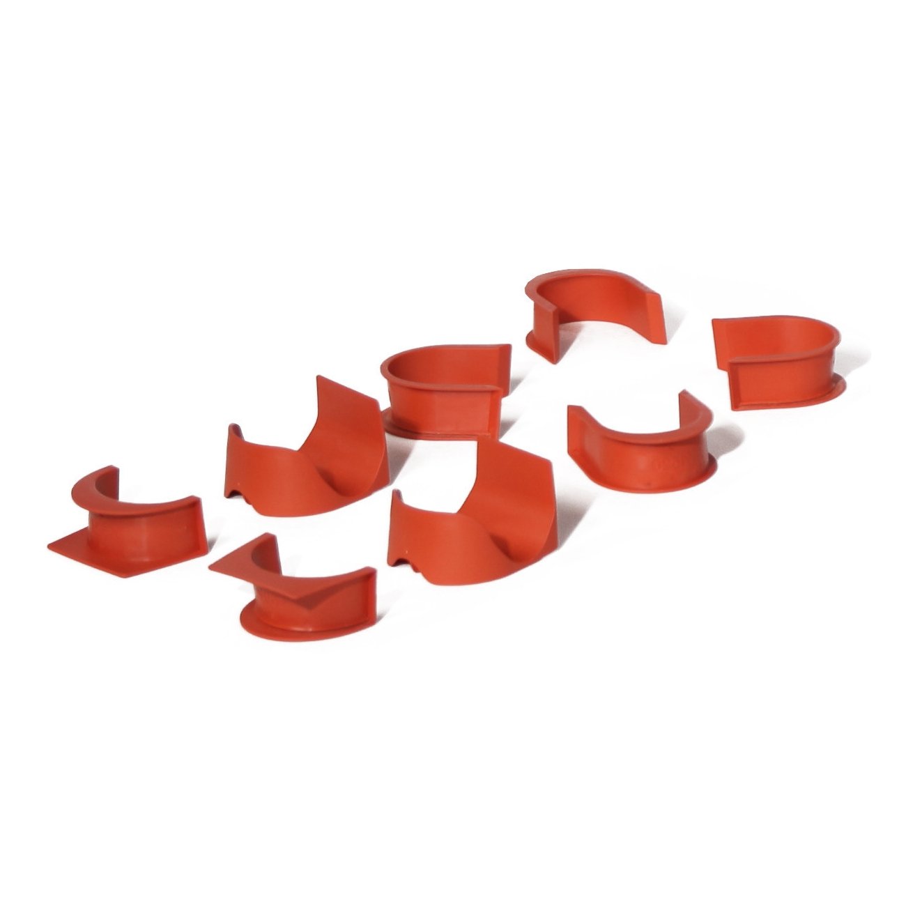 Cornilleau Hyphen Billiard Table Pockets Set of 12 Terracotta 3222762196402 view 3
