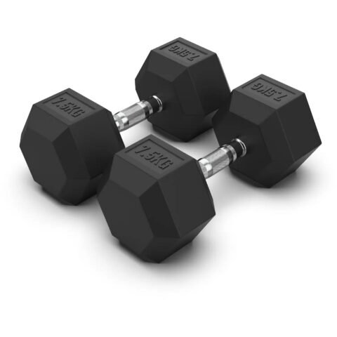 Axox Fitness Rubber Hex Dumbbell Pair