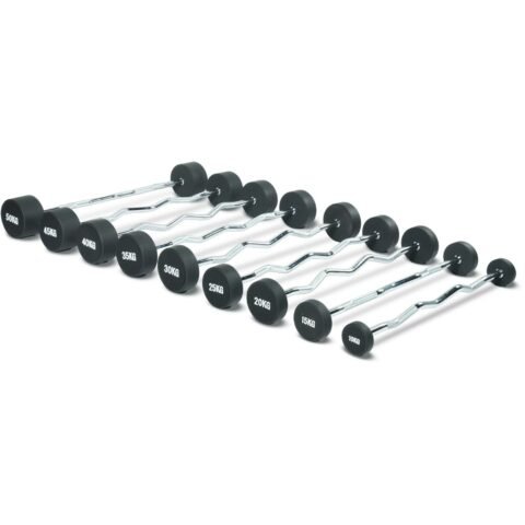 Harley Fitness TPU Polyurethane Straight and Curl Barbell Set 10 -50 Kg HRLY-FP-BRBL-ST