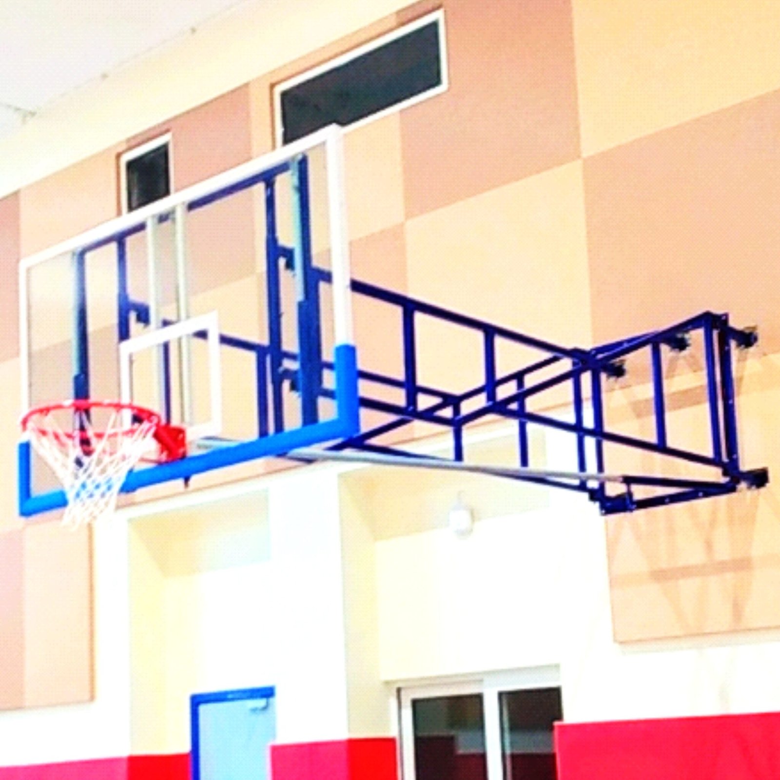 Houston Side-Folding Wall-Mounted Basketball Hoop BBP00019 view 2