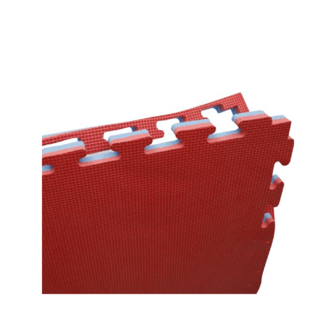 TA Sport Taekwondo Mat 1M x 1M x 2 cm Red/Blue Gql-03-1