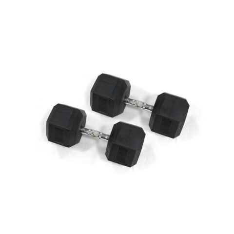 Rubber Hex Dumbbell - 25 kg