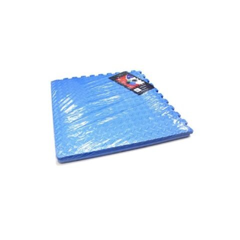 EVA Exercise Mat -Leaves 60 cm x 60 cm x 1.0 cm Blue