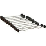 Jordan Premium Urethane Straight and Curl Barbell Set JD-CL-ST view 2