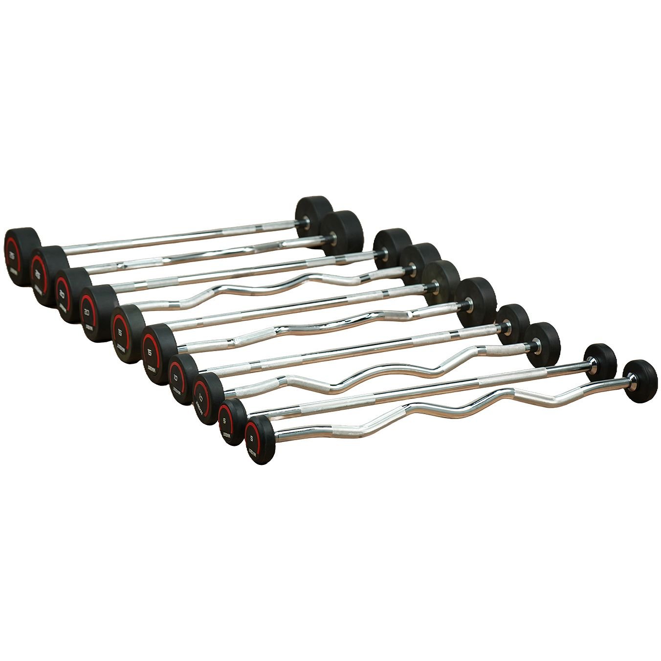 Jordan Premium Urethane Straight and Curl Barbell Set JD-CL-ST view 2