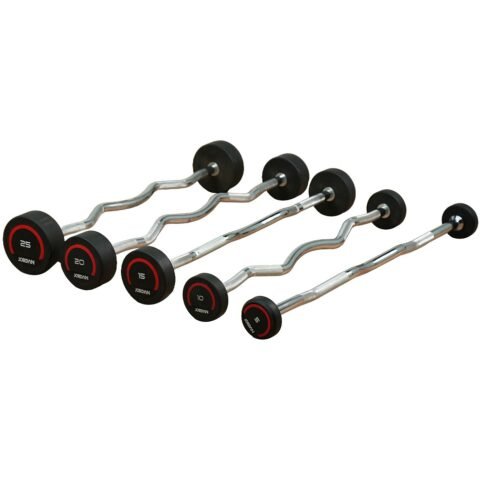Jordan Premium Urethane Straight and Curl Barbell Set JD-CL-ST