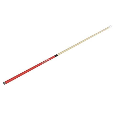 KnightShot 58 inch House Pool Cue | 1-Pc Colored Maple Red KS-CUE-1PC-MPL-RED