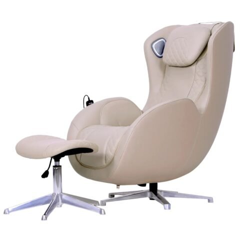 Nourest Orion 3D Rocking Recline Massage chair With Ottoman V2.0 Beige ORION-V2-BEIGE