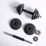 PowerMax PDS-20 Adjustable Metal Plates Dumbbell Set 20 kg with Rods