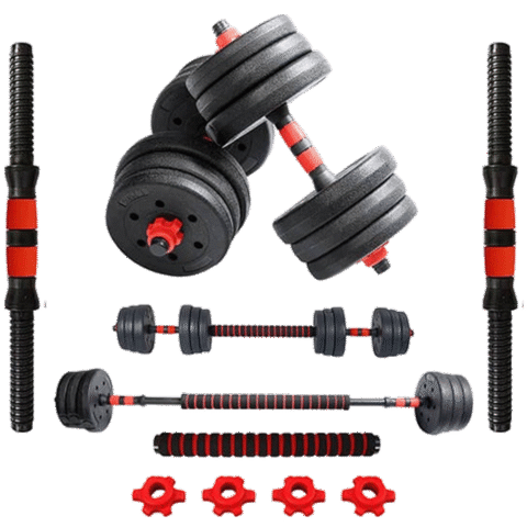 PowerMax PDS-20P+ Adjustable PVC Cement Dumbbell Set 20 kg
