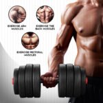 PowerMax PDS-20P+ Adjustable PVC Cement Dumbbell Set 20 kg