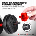 PowerMax PDS-20P+ Adjustable PVC Cement Dumbbell Set 20 kg