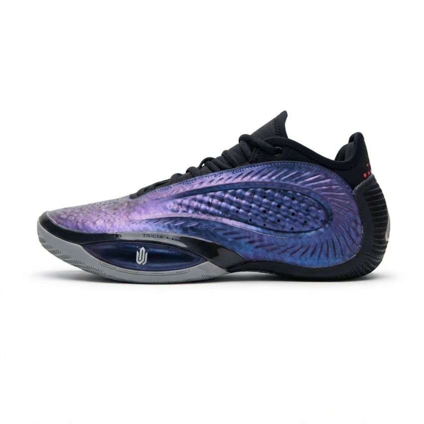 PEAK Men's Basketball Shoes ET54871A Andrew Wiggins Talent 3 Magic Purple view 2