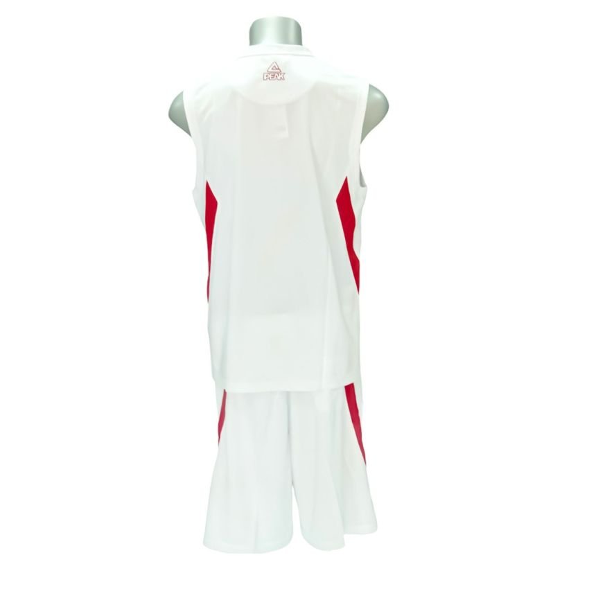 PEAK Men's Basketball Uniform F734051 White view 2