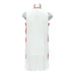 PEAK Men's Basketball Uniform F762081 White view 2