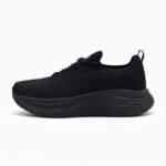 PEAK Men's Cushion Running Shoes ET59317H All Black view 2