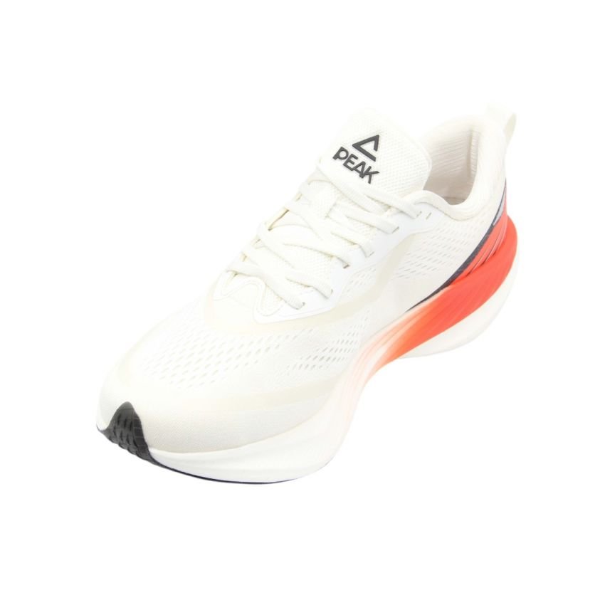 PEAK Men's Cushion Running Shoes EXT54357H White/Orange view 2