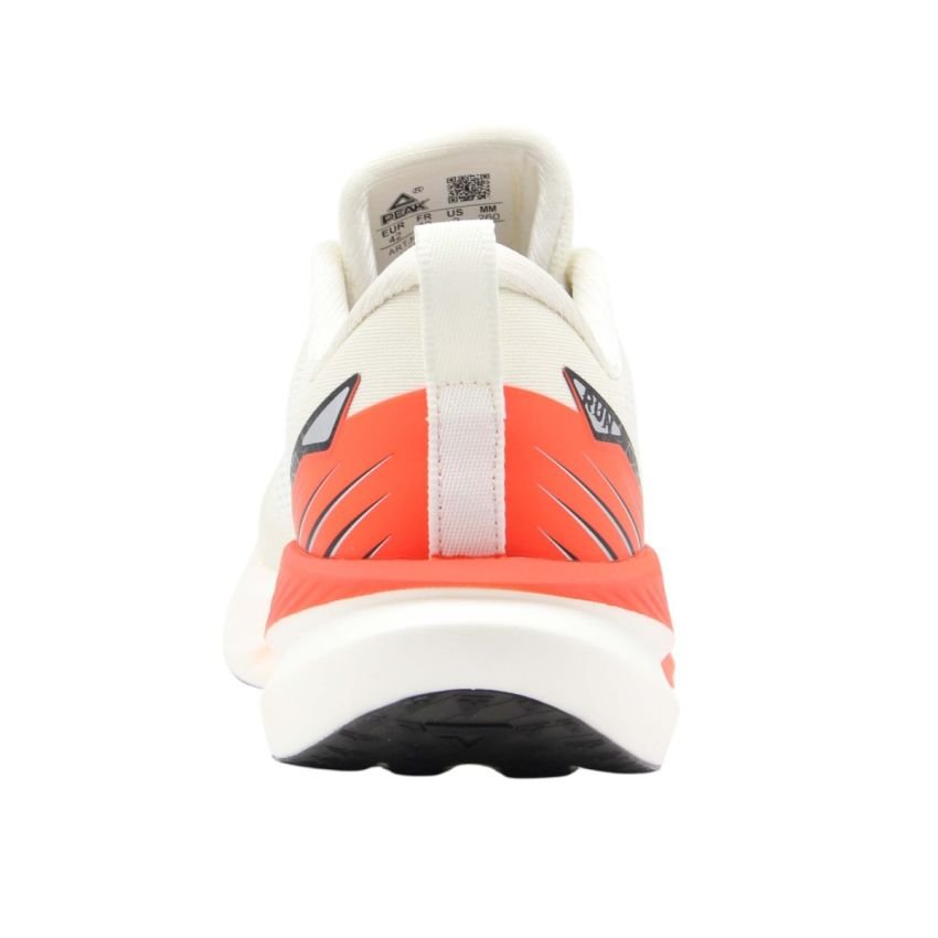 PEAK Men's Cushion Running Shoes EXT54357H White/Orange view 3