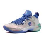 PEAK Women's Basketball Shoes ET43808A White/Sky Blue/Pink view 2