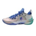 PEAK Women's Basketball Shoes ET43808A White/Sky Blue/Pink view 3