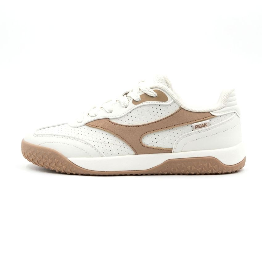 PEAK Women's Skate Shoes EXT263062B Milky White/Brown view 2