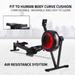 PowerMax RAC-2500 Commercial Air Rowing Machine with LCD Display