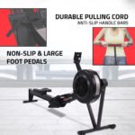 PowerMax RAC-2500 Commercial Air Rowing Machine with LCD Display