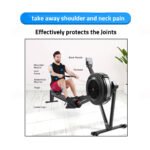 PowerMax RAC-2500 Commercial Air Rowing Machine with LCD Display